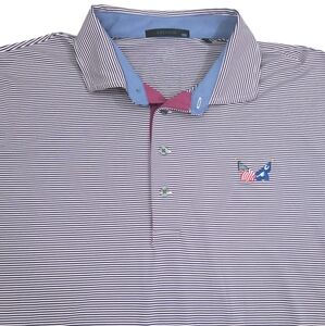 Greyson Polo Shirt, Pinstripes, Men's XXL, Golf Tennis Casual